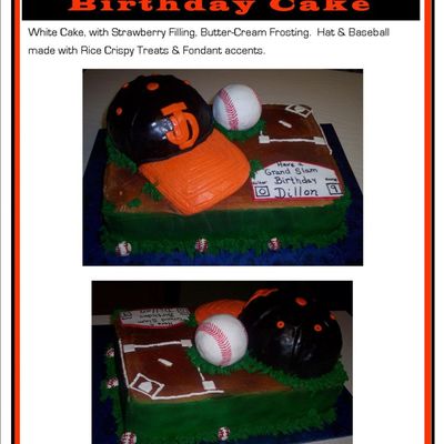 Grand Slam Baseball Cake