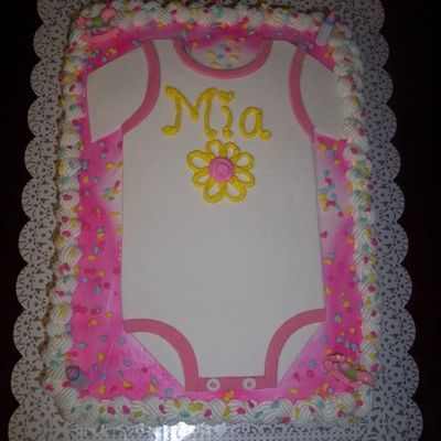 Onesie Baby Shower Cake