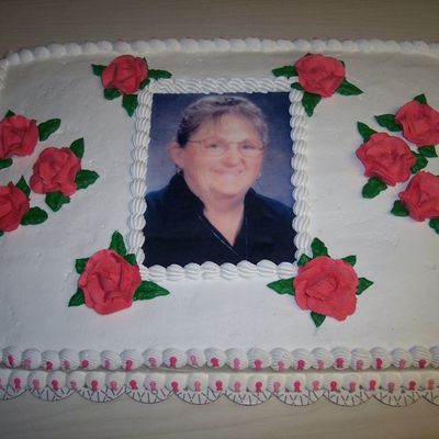 Funeral Photo Cake