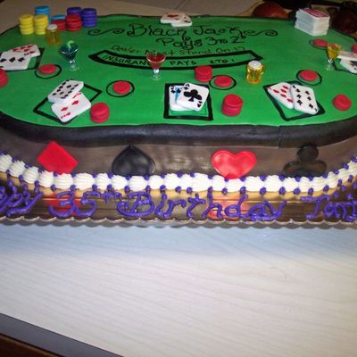 Black Jack Table Cake
