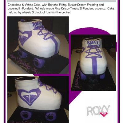 Roxy Roller Skate Cake