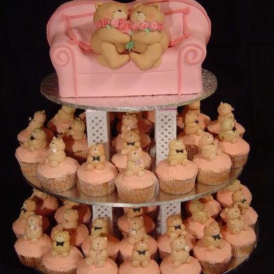 Forever Friends Wedding Cupcake Tower