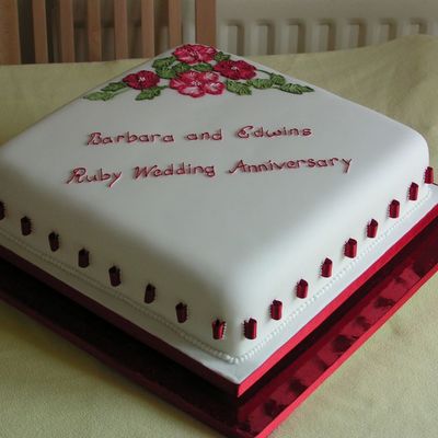 Ruby Wedding Cake