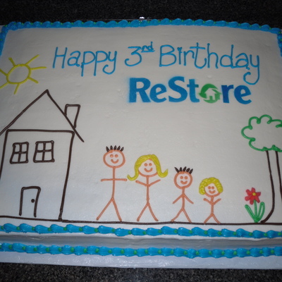 Habitat For Humanity Restore Cake
