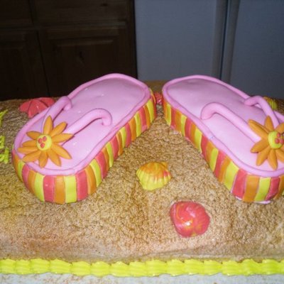 Flip Flops At The Beach