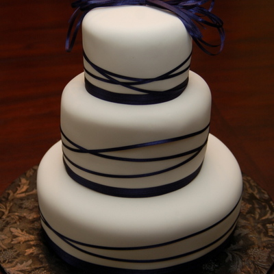 Ribbons Wedding Cake