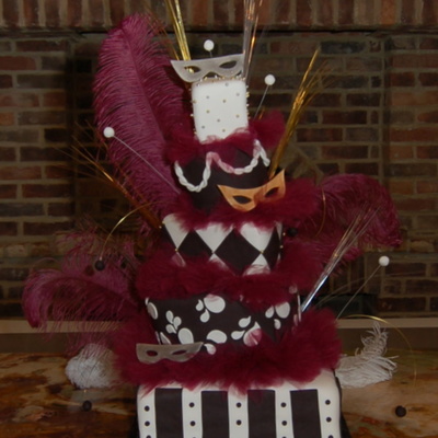 Totally Over-The-Top Masquerade Cake