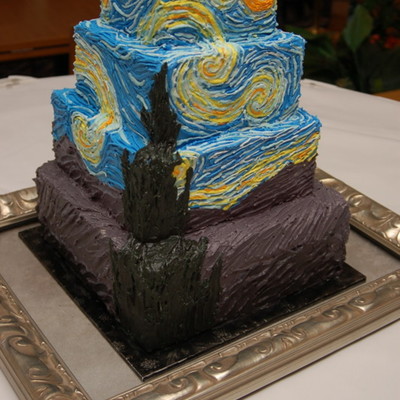 Starry Night Wedding Cake