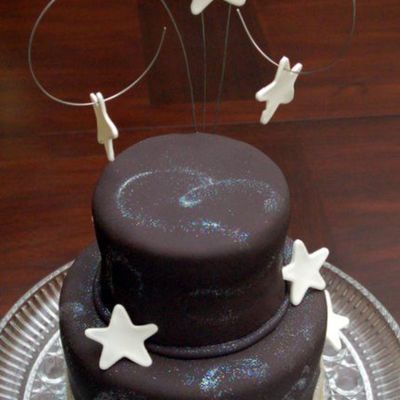 Starry Night Cake