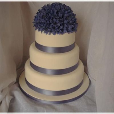 Blue Wedding Cake