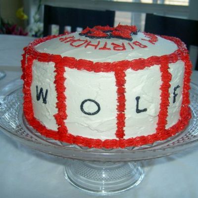 Nc State Wolfpack Cake-Side View