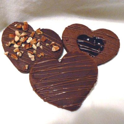 Chocolate Heart Cookies