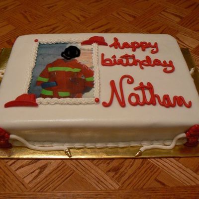 Fireman Birthday Cake