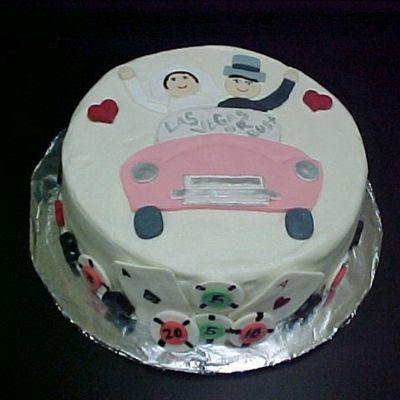 Las Vegas Bridal Shower Cake