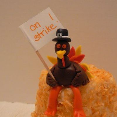 Thanksgiving Turkey On Strike