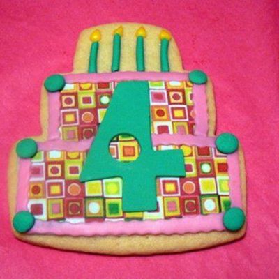 Funky Birthday Cake Cookie