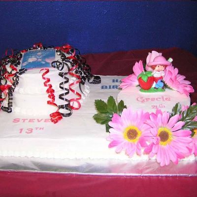 Combination Birthday Cake 1 Of 2