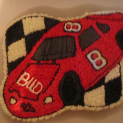 Dale Earnhardt Jr. Nascar Racecar Cake