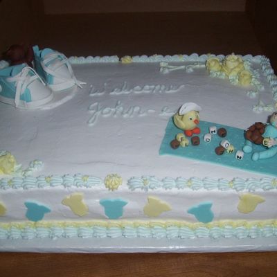 John E's Baby Shower Cake