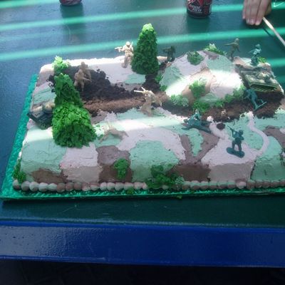 Josh's Army B Day Cake