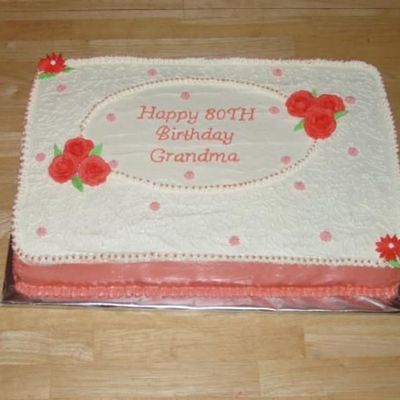 Birthday Cake With Diabetic Icing