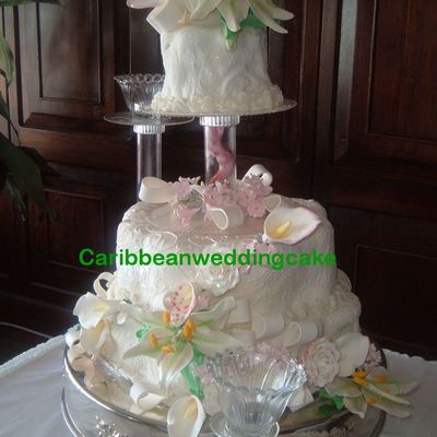 Tropical Wedding Cake