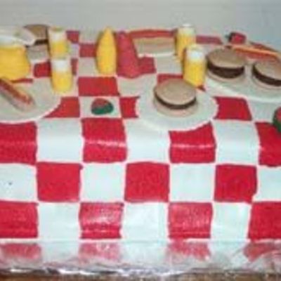 Picnic Table Cake