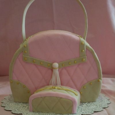 Pink And Brown Purse