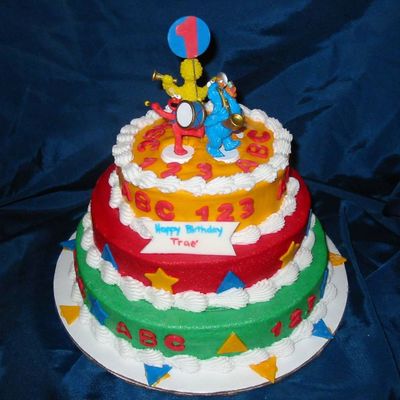 Sesame Street Band Cake