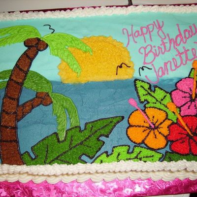 Hawaiian Hibiscus Cake