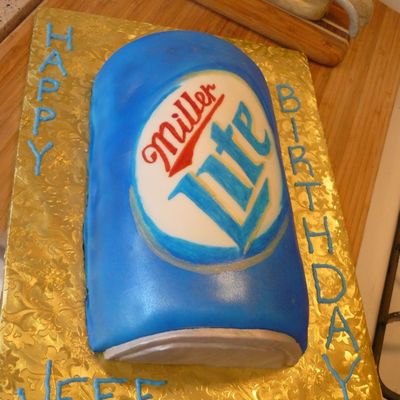 Miller Lite Can Cake