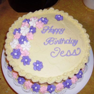 Royal Flower B-Day Cake