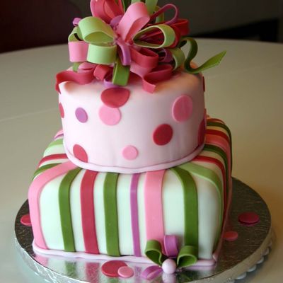 Birthday Present Cake 2 Tier