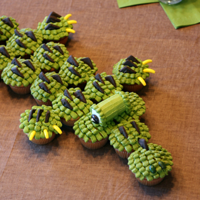 Alligator Cupcakes