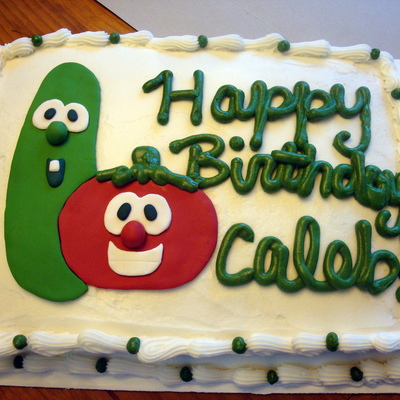 Veggie Tales Birthday Cake