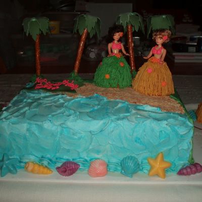 Luau Birthday Cake