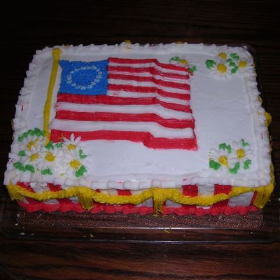 American Flag Cake