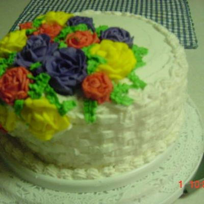 First Easter Flower Cake