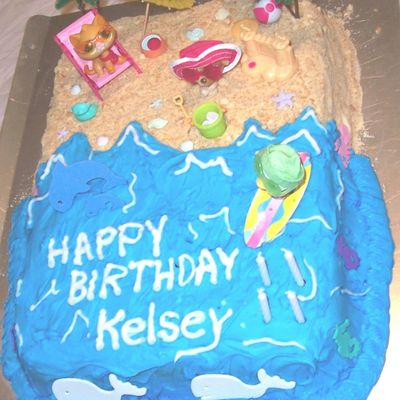 Beach Birthday Cake