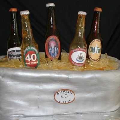 Sugar Beer Bottle Cake