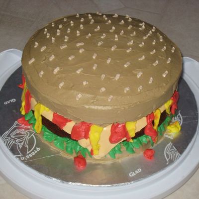 My First Hamburger Cake