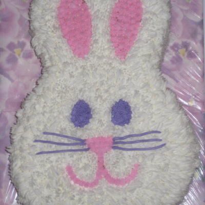 Furry Easter Bunny Cake