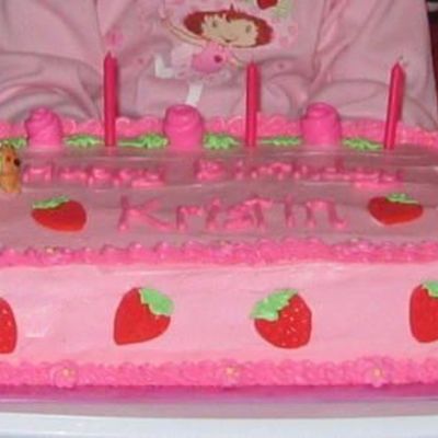 Strawberry Shortcake Birthday Cake