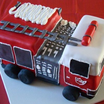 Firetruck Birthday Cake