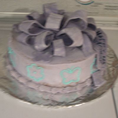 Purple Gift Cake