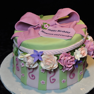Birthday Hatbox Cake