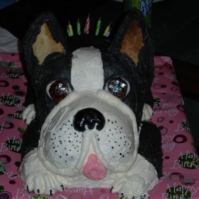 Boston Terrier Cake