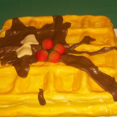 Belgium Waffle Cake