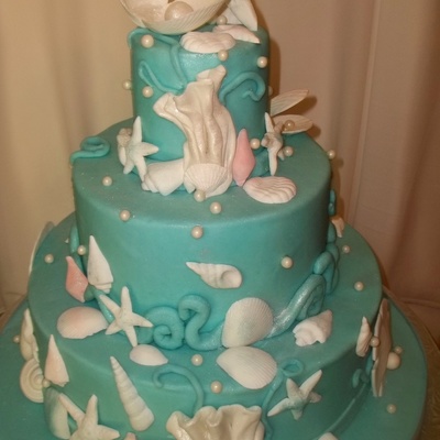 Seashell Wedding Cake