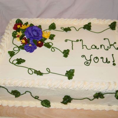 Thank You Cake For Staff At The School